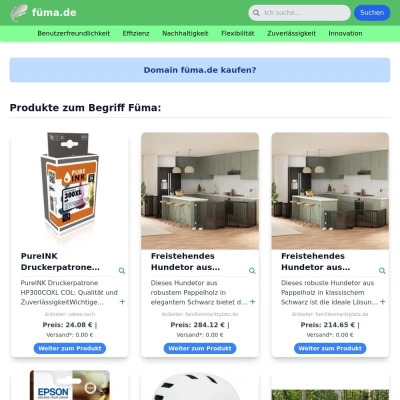 Screenshot füma.de