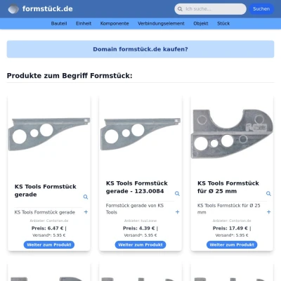 Screenshot formstück.de