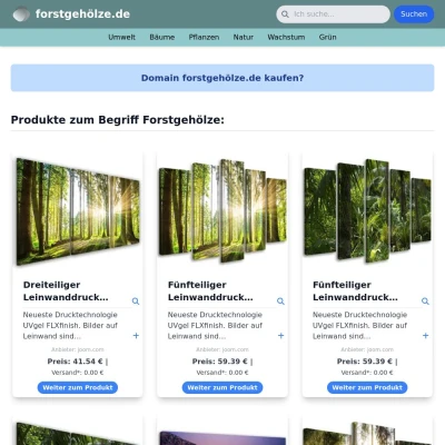 Screenshot forstgehölze.de