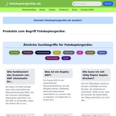 Screenshot fotokopiergeräte.de