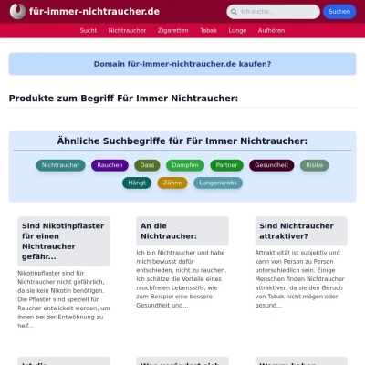 Screenshot für-immer-nichtraucher.de