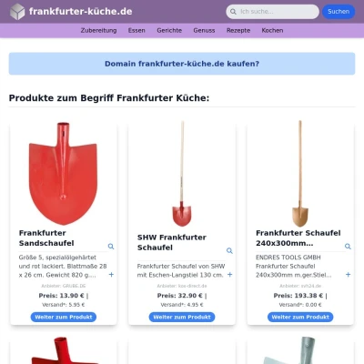 Screenshot frankfurter-küche.de