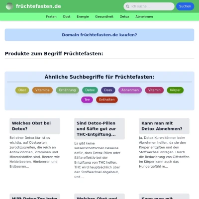 Screenshot früchtefasten.de