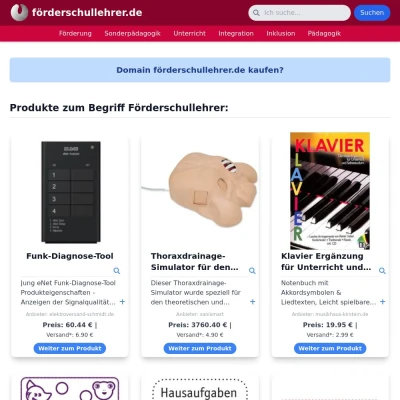 Screenshot förderschullehrer.de