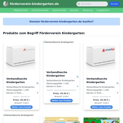 Screenshot förderverein-kindergarten.de