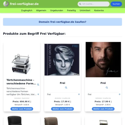 Screenshot frei-verfügbar.de