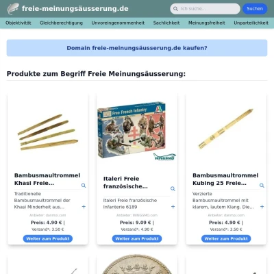 Screenshot freie-meinungsäusserung.de