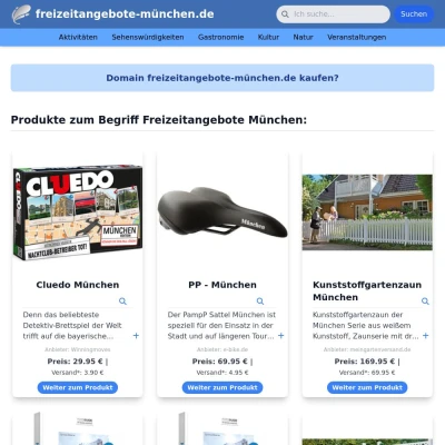 Screenshot freizeitangebote-münchen.de