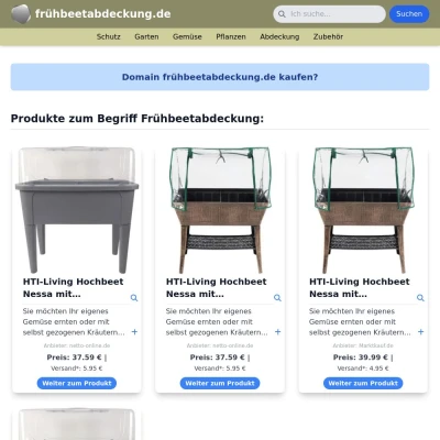 Screenshot frühbeetabdeckung.de