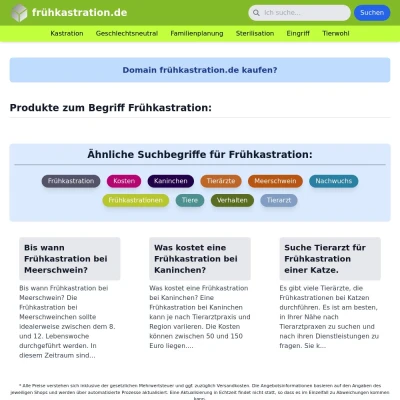 Screenshot frühkastration.de