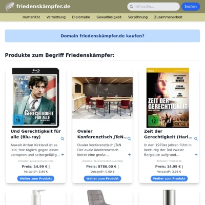 Screenshot friedenskämpfer.de