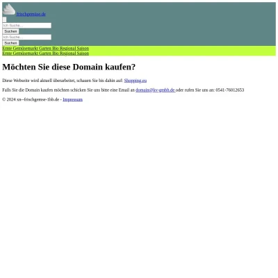 Screenshot frischgemüse.de