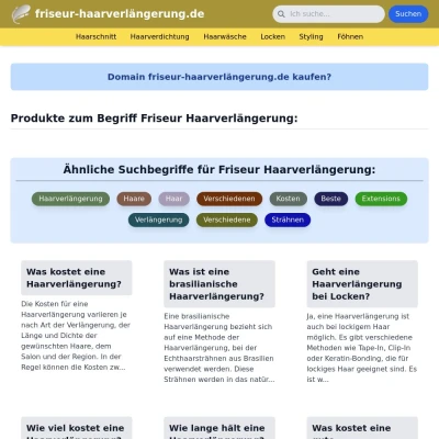 Screenshot friseur-haarverlängerung.de