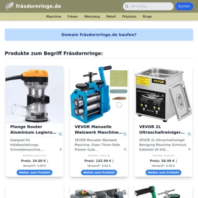 Screenshot fräsdornringe.de