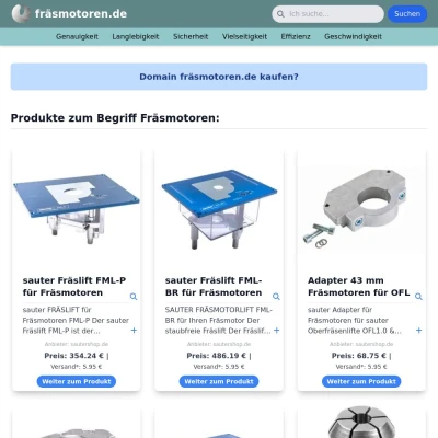 Screenshot fräsmotoren.de