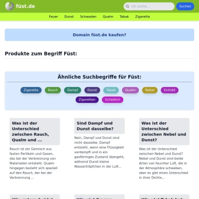 Screenshot füst.de