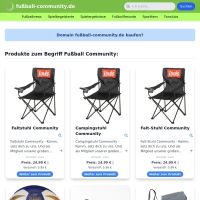 Screenshot fußball-community.de