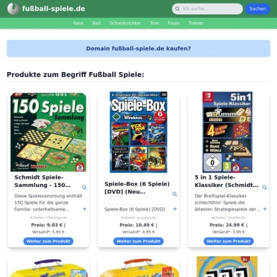 Screenshot fußball-spiele.de