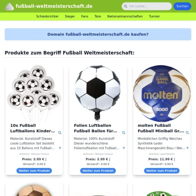 Screenshot fußball-weltmeisterschaft.de