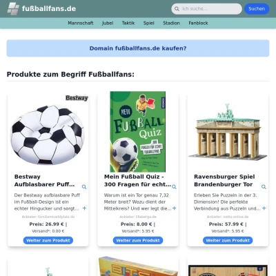 Screenshot fußballfans.de