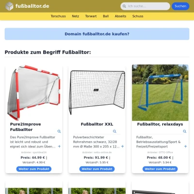 Screenshot fußballtor.de