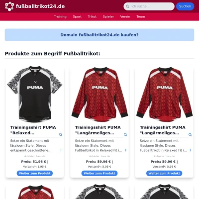 Screenshot fußballtrikot24.de