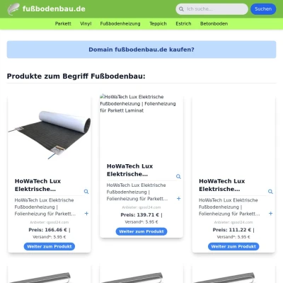 Screenshot fußbodenbau.de