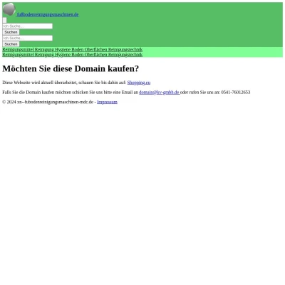 Screenshot fußbodenreinigungsmaschinen.de