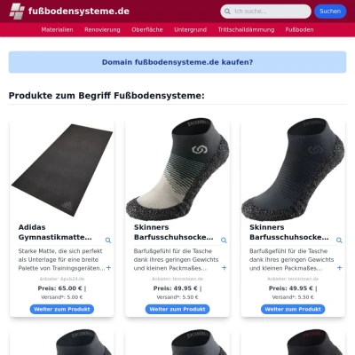 Screenshot fußbodensysteme.de