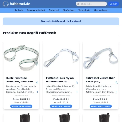Screenshot fußfessel.de
