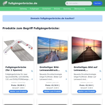 Screenshot fußgängerbrücke.de