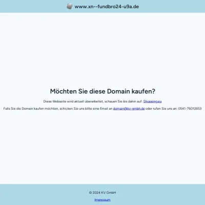 Screenshot fundbüro24.de