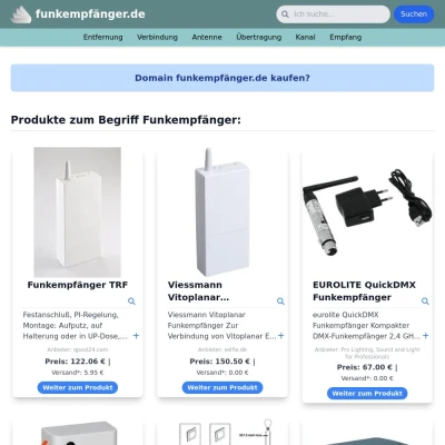 Screenshot funkempfänger.de