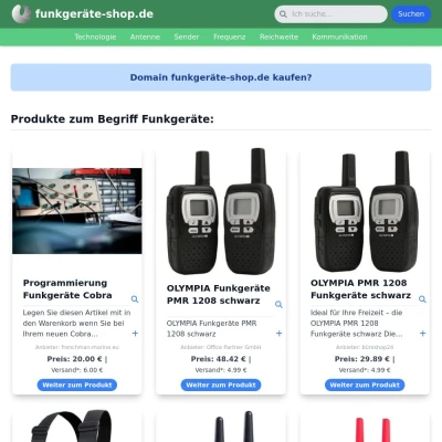 Screenshot funkgeräte-shop.de