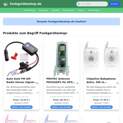 Screenshot funkgeräteshop.de