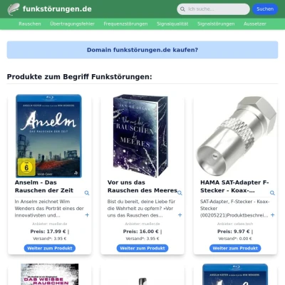 Screenshot funkstörungen.de