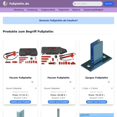 Screenshot fußplatte.de