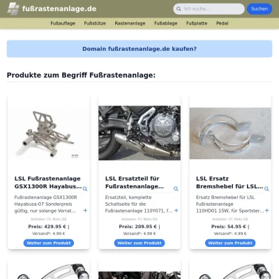 Screenshot fußrastenanlage.de