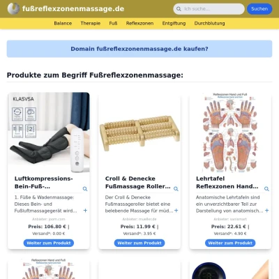 Screenshot fußreflexzonenmassage.de