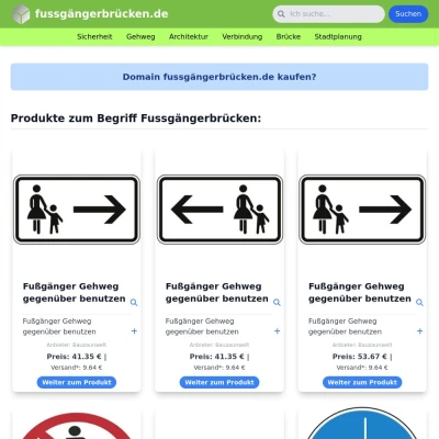 Screenshot fussgängerbrücken.de