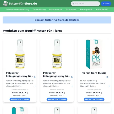 Screenshot futter-für-tiere.de
