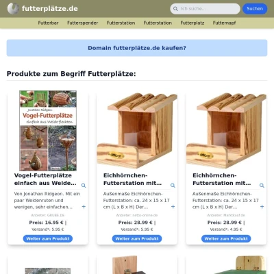 Screenshot futterplätze.de