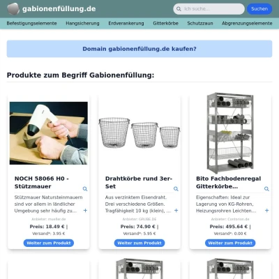 Screenshot gabionenfüllung.de