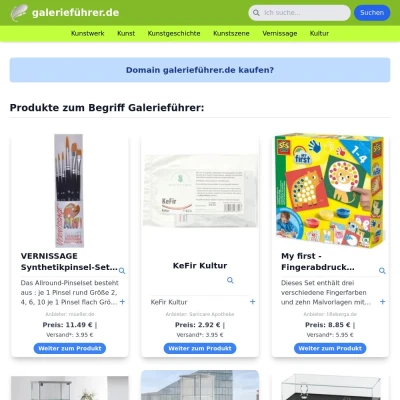 Screenshot galerieführer.de