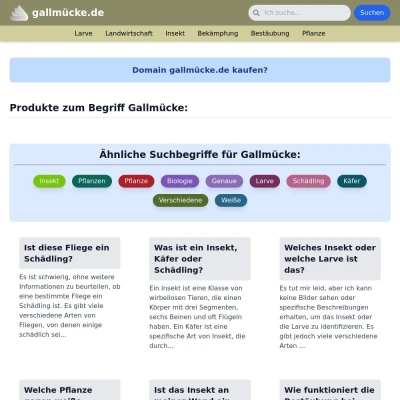 Screenshot gallmücke.de