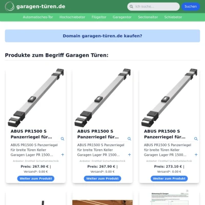 Screenshot garagen-türen.de