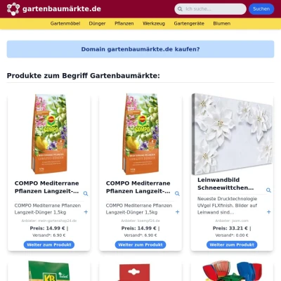 Screenshot gartenbaumärkte.de