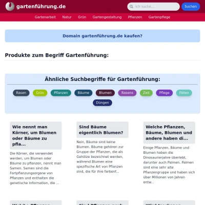 Screenshot gartenführung.de