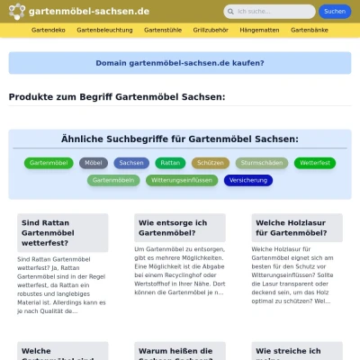 Screenshot gartenmöbel-sachsen.de
