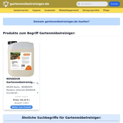 Screenshot gartenmöbelreiniger.de